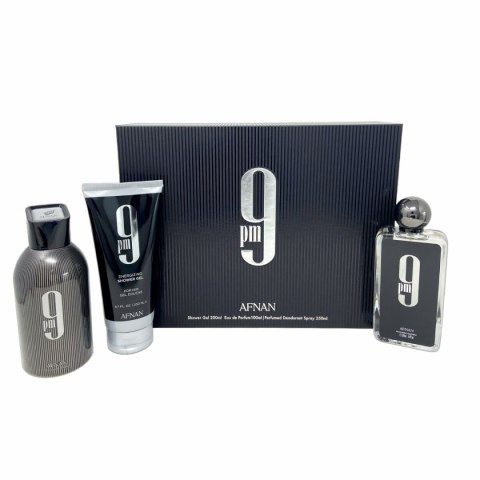 Zestaw Perfum dla Mężczyzn Afnan 9 pm EDP 3 Części