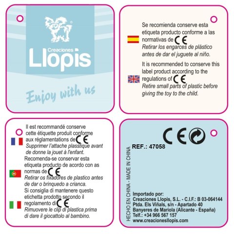 Brelok 12 cm Różowy Flaming