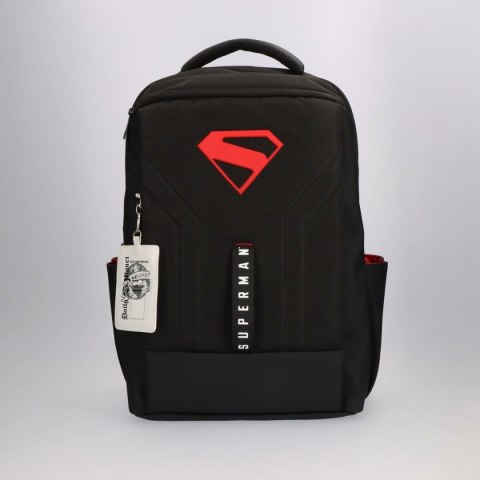Plecak Casual Superman Czarny Nowoczesny 31 x 44 x 14 cm