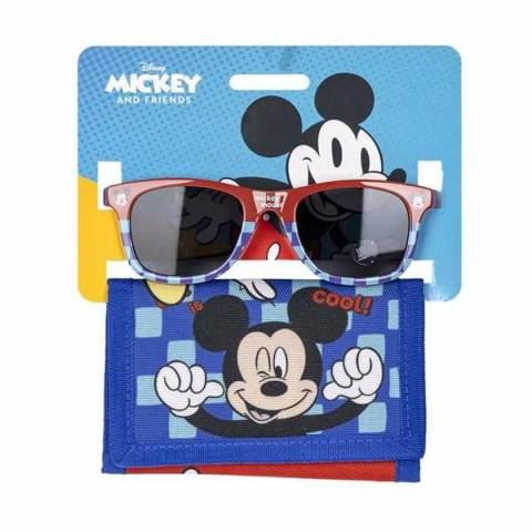 Sunglasses and Wallet Set Mickey Mouse 2 Części Niebieski