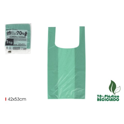 Torba uniwersalne Inde Kolor Zielony 42 x 53 cm (10 Sztuk)