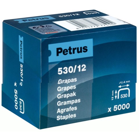Zszywki Petrus 530/12 (5000 Sztuk)