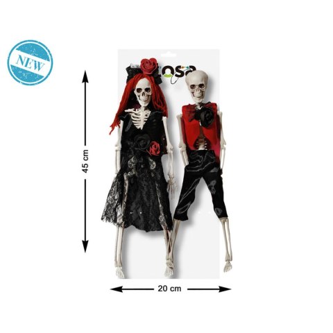 Dekoracje na Halloween Kościotrup 45 x 20 cm