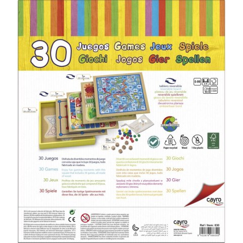 Gra Planszowa Cayro 30 Games (31 x 31 x 5.5 cm) 31 x 31 x 5,5 cm