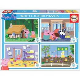 Zestaw 4 Puzzli Peppa Pig 80 Części