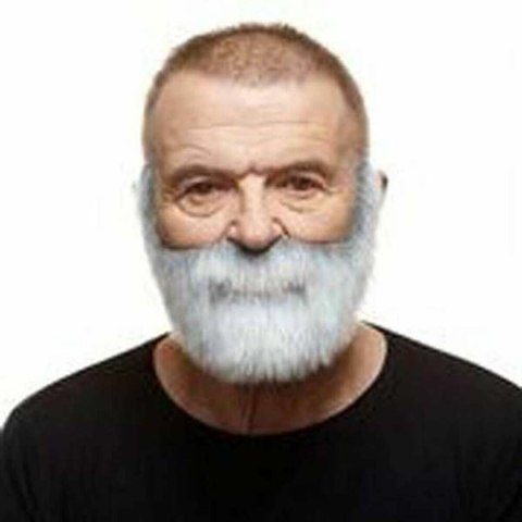 Sztuczna broda My Other Me Szary