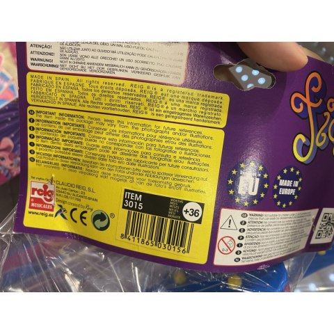 Gitara Dziecięca Reig Party 4 Liny Niebieski Biały