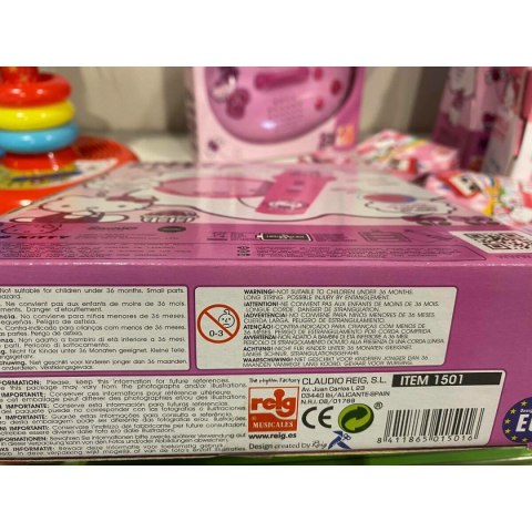 Mikrofonem Karaoke Hello Kitty Fuksja