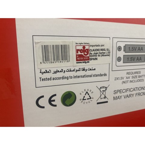 Pluszak Muzyczny Reig Niedźwiedź 35 cm