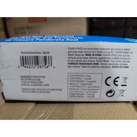 Zabawka Muzyczna Fisher-Price Plastikowy Interaktywny Tamburyn