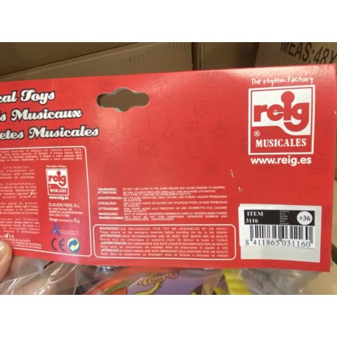 Zabawka Muzyczna Reig Bęben Ryby Plastikowy