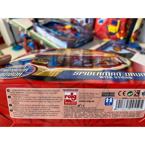 Bęben Spider-Man Plastikowy