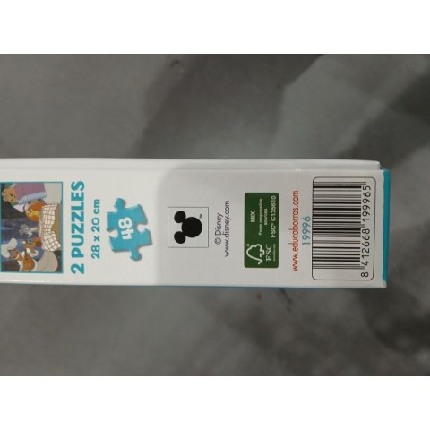 Zestaw 2 Puzzli Disney Lion King and Lady and the Tramp 48 Części
