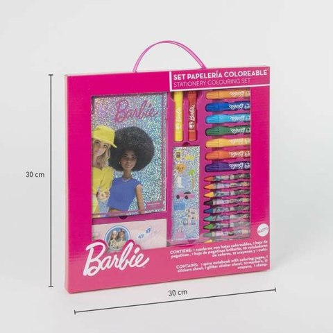 Zestaw Papeterii Barbie Różowy