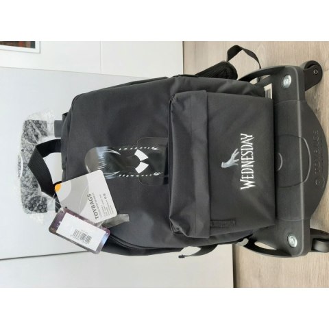 Torba szkolna z kółkami Wednesday Czarny 43 x 31 x 13,5 cm