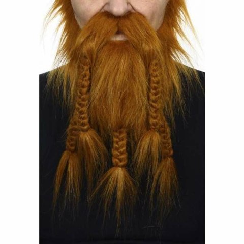 Wąsy i kozia bródka My Other Me Pomarańczowy