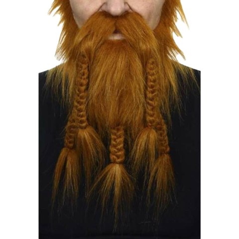 Wąsy i kozia bródka My Other Me Pomarańczowy