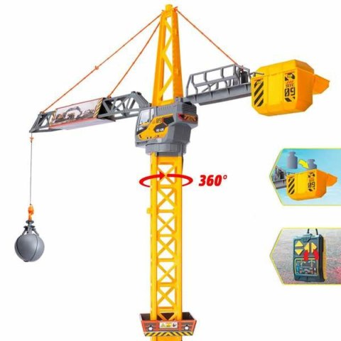 Dźwig Zabawkowy Smoby Mighty Crane Zdalnie sterowany Żółty Szary