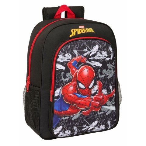 Plecak szkolny Spider-Man Czarny Czerwony 33 x 42 x 14 cm