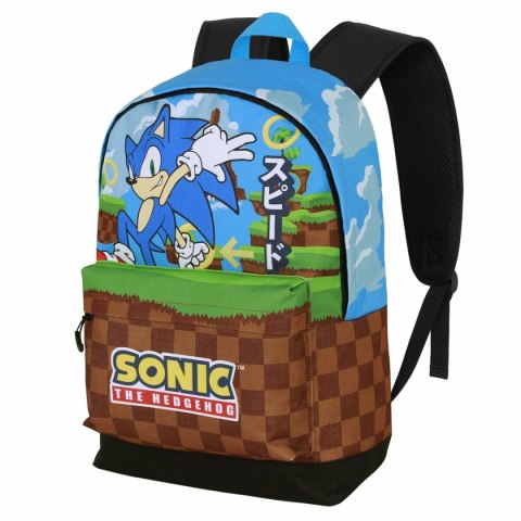 Plecak szkolny Sonic Greenhill Wielokolorowy 31 x 18 x 44 cm