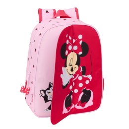 Plecak szkolny Minnie Mouse Naive Różowy 26 x 34 x 11 cm