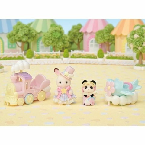 Playset Sylvanian Families Amusement Park Ride - Plane & Train Wielokolorowy
