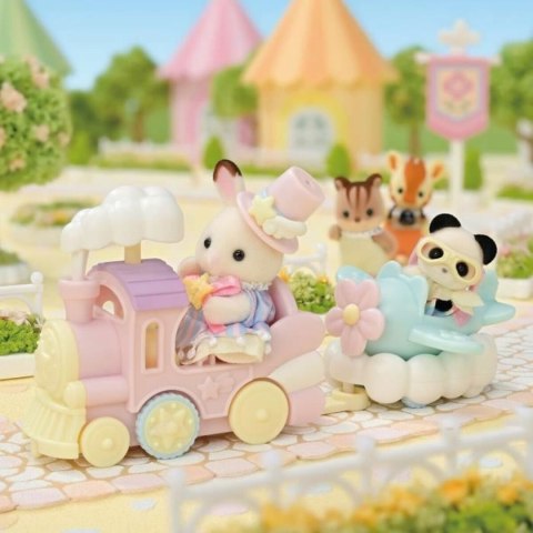 Playset Sylvanian Families Amusement Park Ride - Plane & Train Wielokolorowy