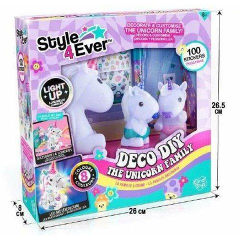 Świecący Jednorożec Canal Toys Style 4 Ever Biały Wielokolorowy