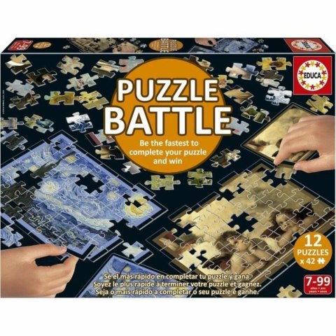 Układanka puzzle Educa Battle Art 42 Części (12 Sztuk)