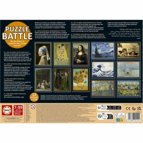 Układanka puzzle Educa Battle Art 42 Części (12 Sztuk)