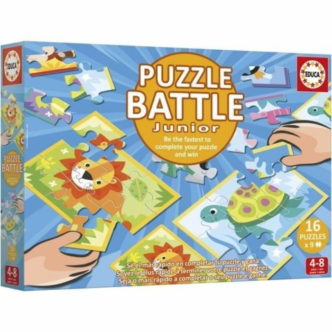 Układanka puzzle Educa Battle Jr Animales 144 Części