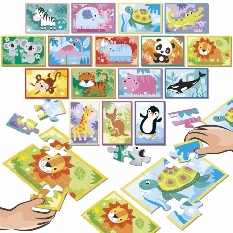 Układanka puzzle Educa Battle Jr Animales 144 Części