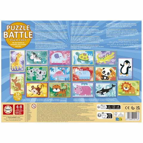 Układanka puzzle Educa Battle Jr Animales 144 Części