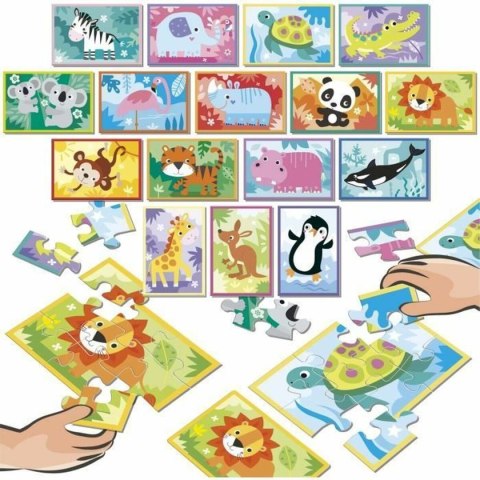 Układanka puzzle Educa Battle Jr Animales 144 Części