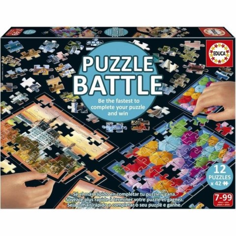 Układanka puzzle Educa Battle Travel 42 Części (12 Sztuk)