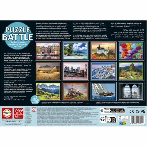 Układanka puzzle Educa Battle Travel 42 Części (12 Sztuk)