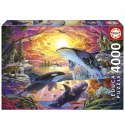 Układanka puzzle Educa Orcas y Lobos 4000 Części