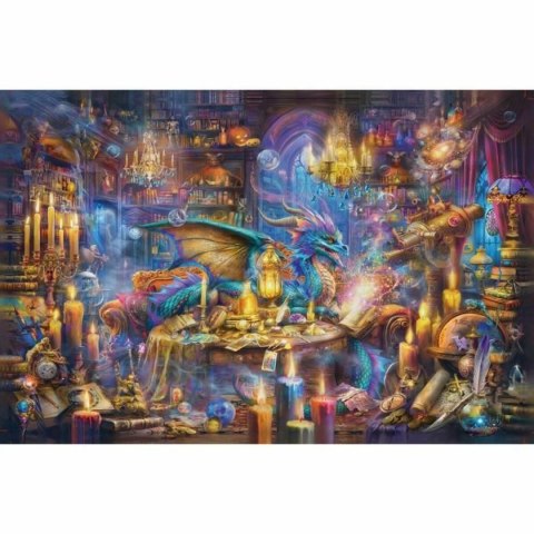 Układanka puzzle Ravensburger Dragon's Library 3000 Części