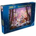 Układanka puzzle Ravensburger NAVIDAD EN EL BOSQUE 2000 Części