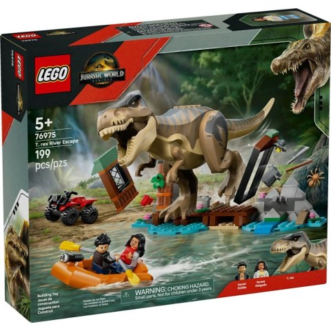 Zestaw do budowania Lego JURASSIC WORLD 76975 T.Rex River Escape
