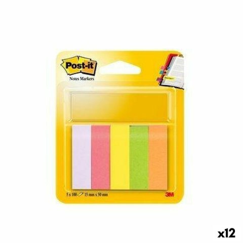 Karteczki przyklejane Post-it 47,6 x 47,6 mm Wielokolorowy (12 Sztuk)