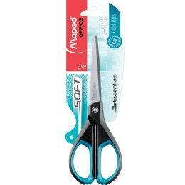 Nożyczki Maped Essentials Soft E4682 Czarny Niebieski Stal nierdzewna 17 cm (24 Sztuk)