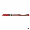 Długopis z płynnym atramentem Pilot V-5 GRIP HI-TECPOINT Czerwony 0,5 mm (12 Sztuk)