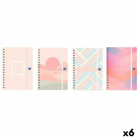 Kalendarz książkowy Oxford OXF&ME 1/4 15 x 21 cm 2025-2026 (6 Sztuk)