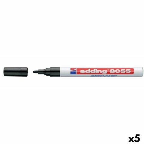 Marker permanentny Edding EDDING 8055 Czarny 1-2 mm (5 Sztuk)