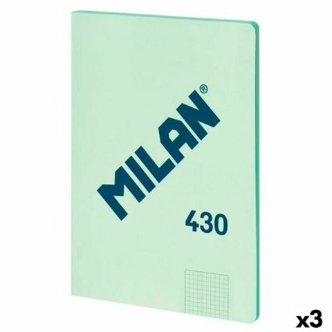 Notatnik Milan SERIE 1918 Kolor Zielony A4 48 Kartki (3 Sztuk)