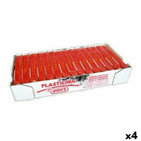 Plastelina Jovi Czerwony 150 g 15 Części (4 Sztuk)