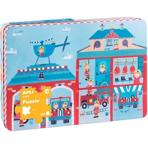 Układanka puzzle Apli 48 x 32 cm Strażak 24 Części (8 Sztuk)