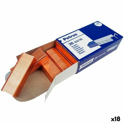 Zszywki Petrus Nº26 23/10 (18 Sztuk)