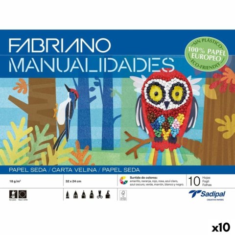 Bibułka Sadipal Wielokolorowy 32 x 24 cm 10 Kartki (10 Sztuk)